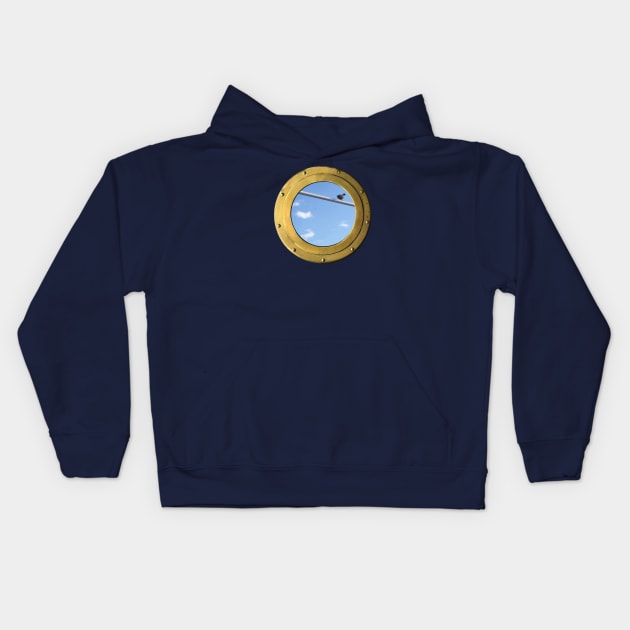 Sky Submarine Kids Hoodie by TenomonMalke